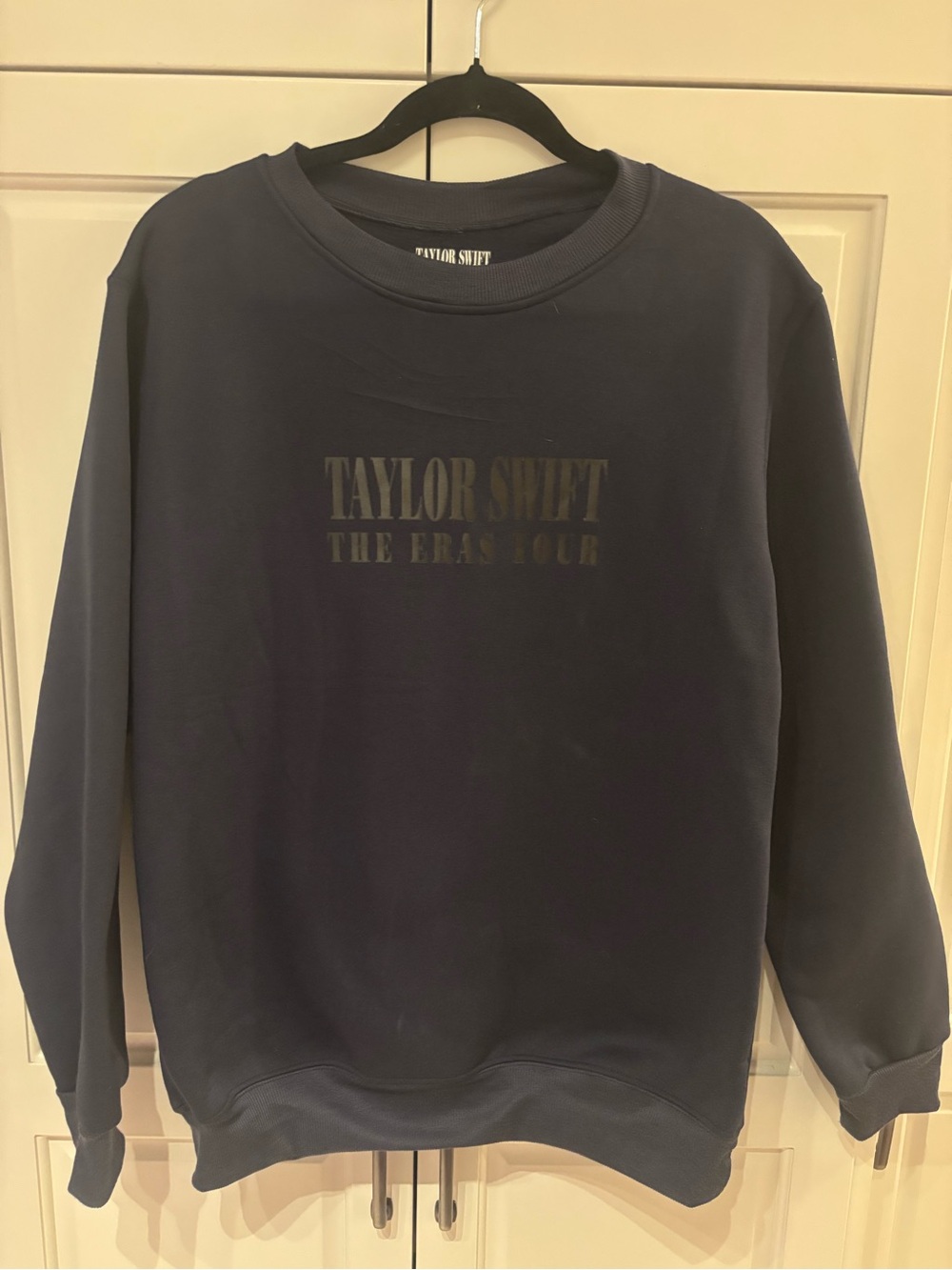 Taylor Swift Navy Crewneck Sweatshirt with Subtle Logo